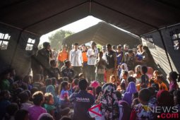 Presiden tinjau penanganan gempa Lombok