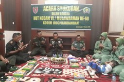 HUT Ke-60 Kodam VI Mulawarman Dandim Kandangan gelar syukuran