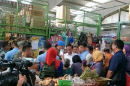 Presiden blusukan di Pasar Kranggan Yogyakarta
