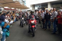 Pengendara motor Indonesia Stephen Langitan singgah di Swiss