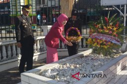 Polres Abdya Ziarah Makam Pahlawan Teuku Peukan
