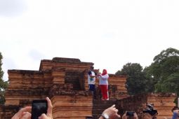 Api Asian Games dibawa ke puncak candi Tinggi Muarojambi