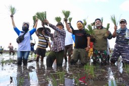 Meriahkan HUT Kemerdekaan, penyiapan lahan tanam HPS di Jejangkit dilombakan