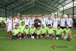 Kodam Udayana dan pers Bali berolahraga bersama