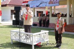 Bupati pembina upacara hari Pramuka di Tapsel