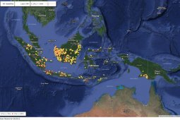 Kembali terpantau sebanyak 526 hotspot di Kalbar