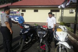 Barang bukti pencurian sepeda motor