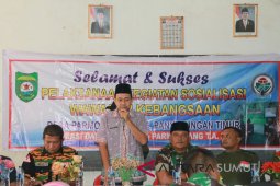 Pelatihan wawasan kebangsaan di Desa Parmompang