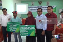 BPJS Ketenagakerjaan Madiun Serahkan Santunan JKM Rp75,5 Juta (Video)