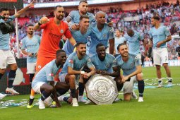 City raih Community Shield kelima setelah taklukkan Chelsea 2-0