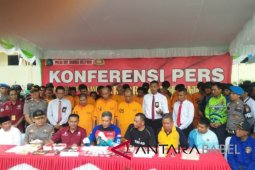 Polda Babel ringkus sindikat narkoba bersenjata api