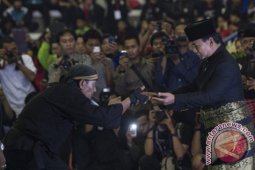 Prabowo Subianto Nonton Pertandingan Final Pencak Silat