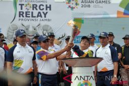 Kirab Obor Asian Games 2018 di Jambi