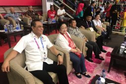 Jusuf Kalla-Megawati-Prabowo Duduk Berdampingan Saksikan Pencak Silat