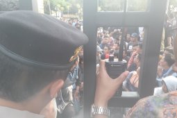 Mahasiswa unjuk rasa di Polresta Banjarmasin