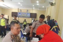 Donor darah warnai HUT Lalu Lintas Bhayangkara ke-63