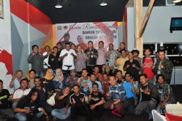 Pupuk kebersamaan, Danrem101/Antasari ramah tamah dengan insan pers