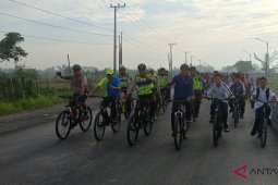 Satlantas Polresta Banjarmasin gaungkan bersepeda ke sekolah
