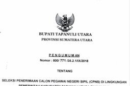 Pemkab Taput buka penerimaan 210 formasi CPNS