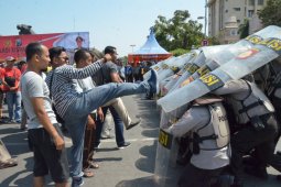 Polres Ponorogo Gelar Simulasi Pengamanan Pilpres dan Pileg