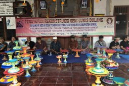 ISI Denpasar akhiri rekonstruksi seni lukis dulang Kedui