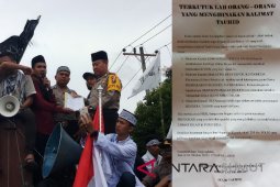 Kapolres terima tuntutan masa bela kalimat tauhid