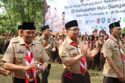 HSS tuan rumah Pertibanua VI  Pramuka Bakti Husada Kalsel