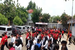 Alfamart Cabang Bogor Gelar Latihan Simulasi Gempa