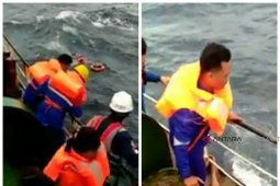 Kapal logistik tenggelam di Perairan Supiori