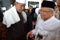 Ribuan Santri dan Ulama menyambut Ma'ruf Amin di Purwakarta