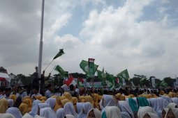 HSN 2018, puluhan ribu santri padati jalan protokol Cianjur