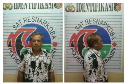 Polisi di Banjarmasin tangkap pedagang milik tujuh paket sabu-sabu