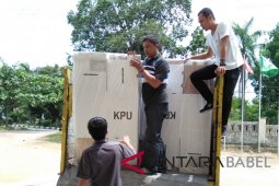 KPU Bangka kekurangan lima kotak suara Pemilu