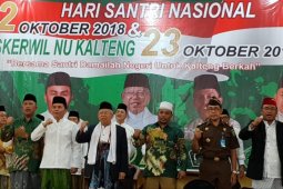 Ma'ruf Amin minta santri selalu optimistis