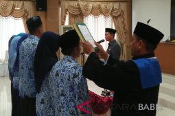 Bupati Bangka lantik delapan orang pejabat fungsional