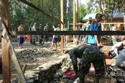 Ditargetkan Mushola Darus Sholihin selesai sebelum akhir TMMD