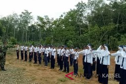 Satgas TMMD berikan materi wawasan kebangsaan dan PBB