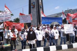 Honorer Kalsel ikut gelar aksi di Istana