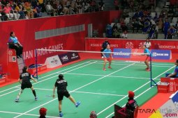 Emas pertama Indonesia dipersembahkan bulutangkis beregu putra