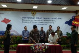 Kemenkeu hibahkan laptop untuk Bali, NTB dan Banyuwangi (video)
