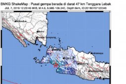 Gempa Lebak 5,2 SR belum ada kerusakan