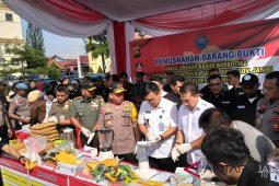 Polda Jambi musnahkan 19 kilogram sabu (video)