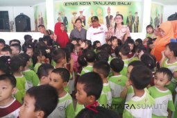 Murid TK sambangi Wali Kota Tanjungbalai