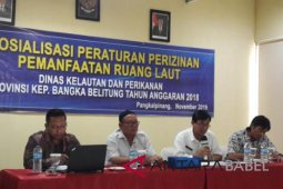 DKP Babel sosialisasikan perizinan pemanfaatan ruang laut
