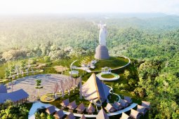 Ini maket patung Yesus di Hutaginjang Muara