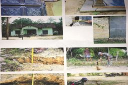Surrounded by mine, houses damage, residents forced to flee