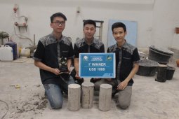Inovasi Beton Mahasiswa UK Petra Raih Juara Internasional