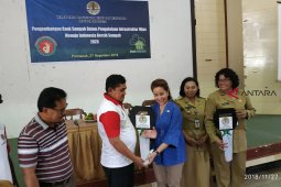 Presiden Jokowi jajal motor di IMOS 2018