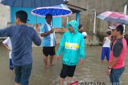 Wali Kota Pangkalpinang tinjau beberapa titik yang tergenang air