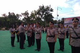 Kapolres Tapin Ambil Sumpah Lima Perwira